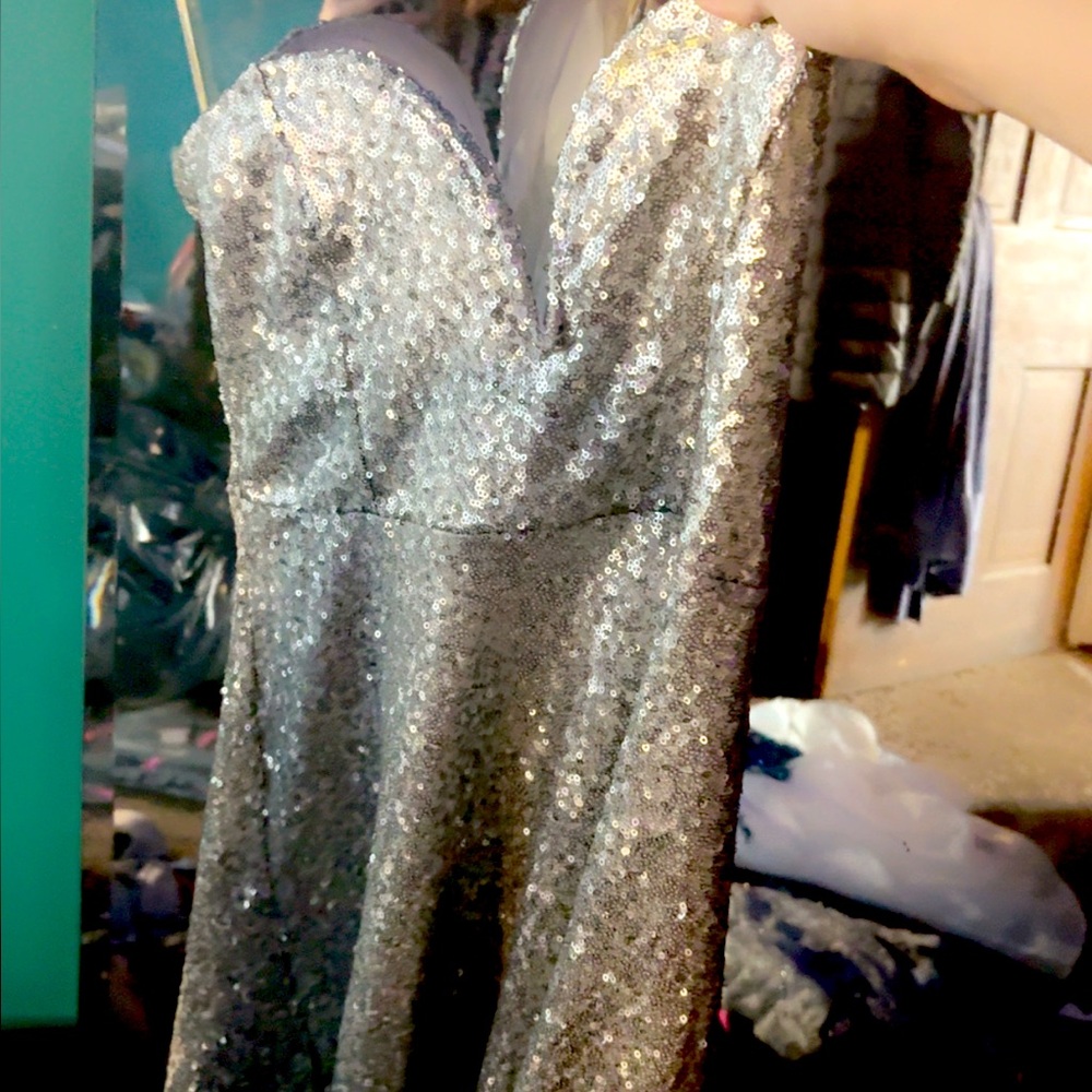 Charlotte Russe Midnight Sequin Dress